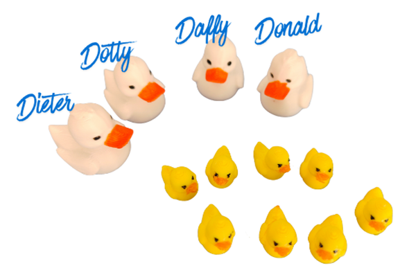 Ducks loose with names