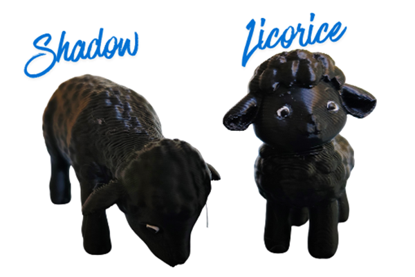 Sheep black with names
