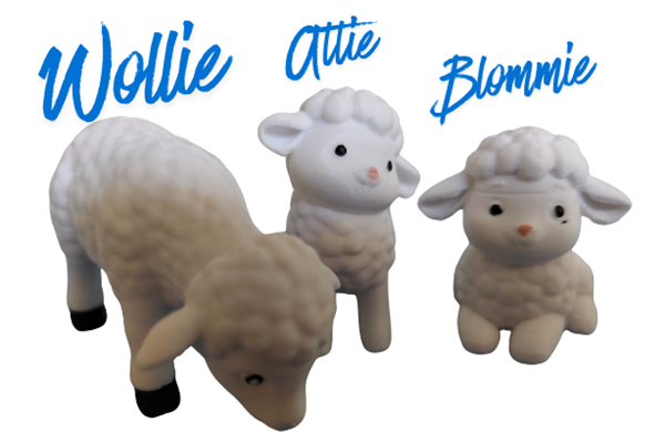 Sheep white with names